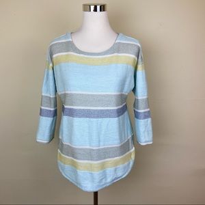 T for Talbots Striped Knit Sweater